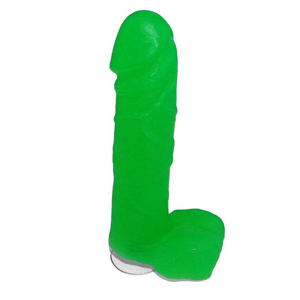 Крафтовое мыло-член с присоской Чистий Кайф Green size L, натуральное Sex Aura Киев - изображение 2