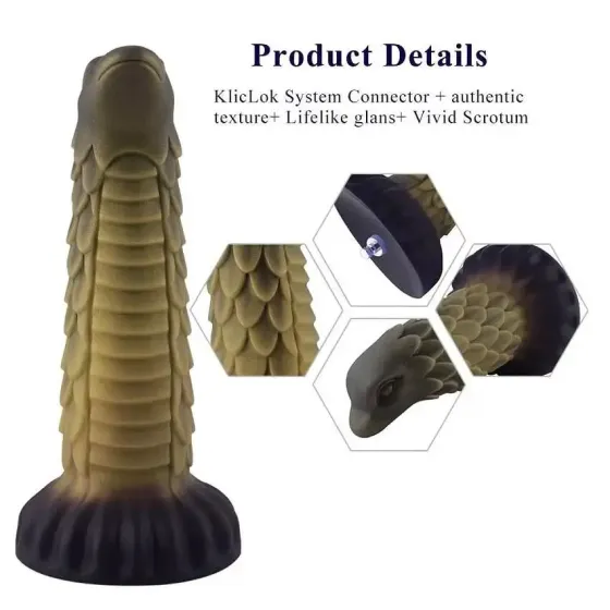 Силіконовий дилдо Hismith 8.5" Squama Beast Silicone Dildo Monster Series Львів
