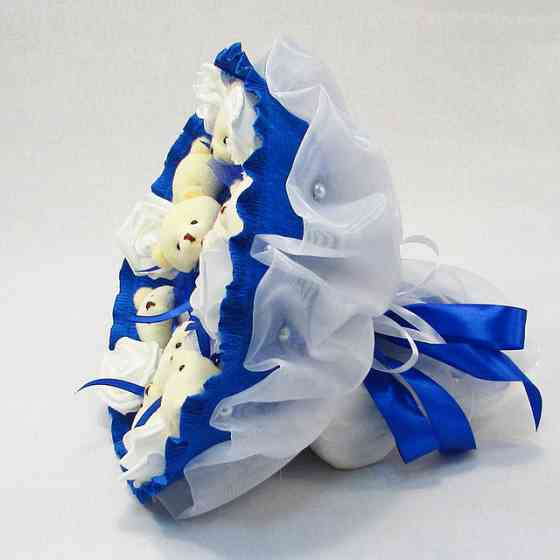 Букет из мягких игрушек 9 мишек 5339IT синий Винница