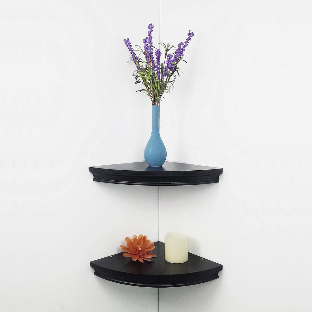 Угловая настенная полка 