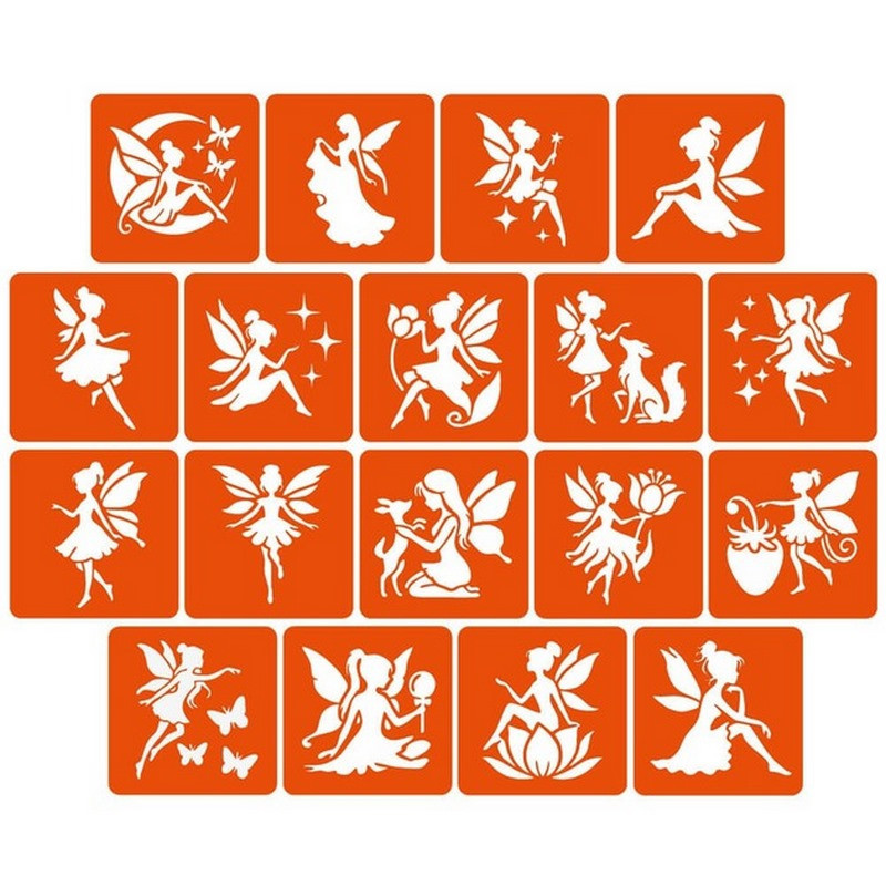 Набор трафаретов для био-тату 