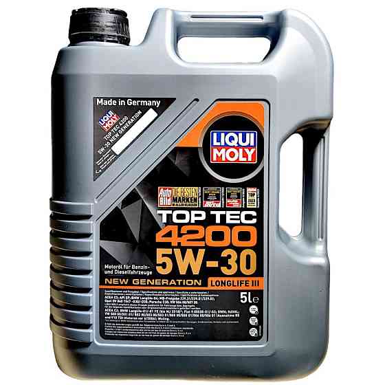 Моторна олива Liqui Moly Top Tec 4200 5W-30, 5л Ковель