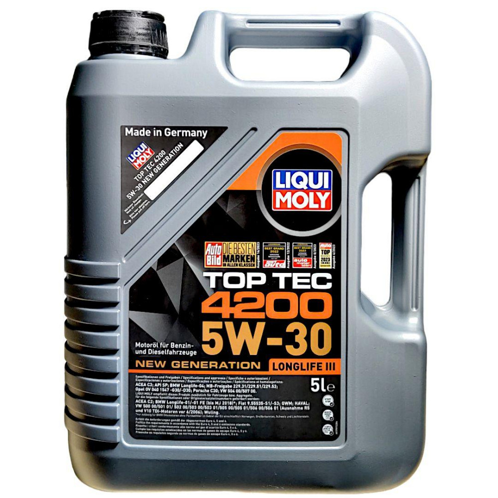 Моторное масло Liqui Moly Top Tec 4200 5W-30, 5л Ковель - изображение 1