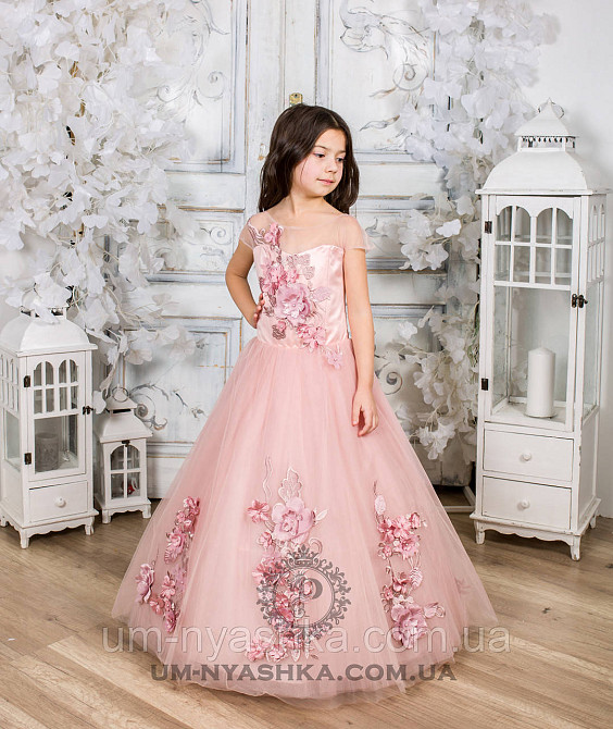 Пышное нарядное платье с цветами Николь на 4-5, 6-7 лет Кривой Рог - изображение 7