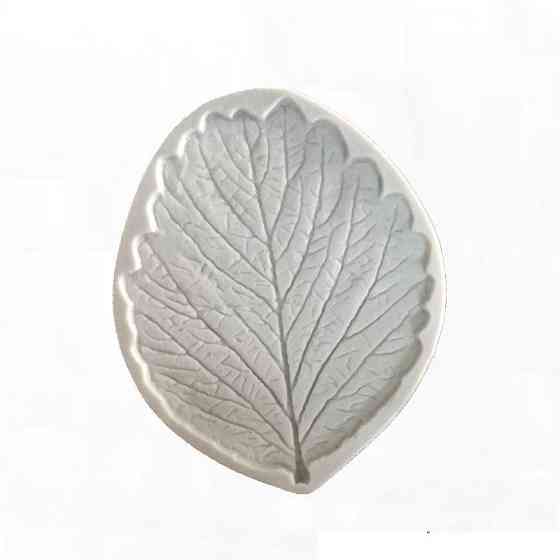 Силіконовий молд Листя полуниці 73 на 60 мм білий Київ