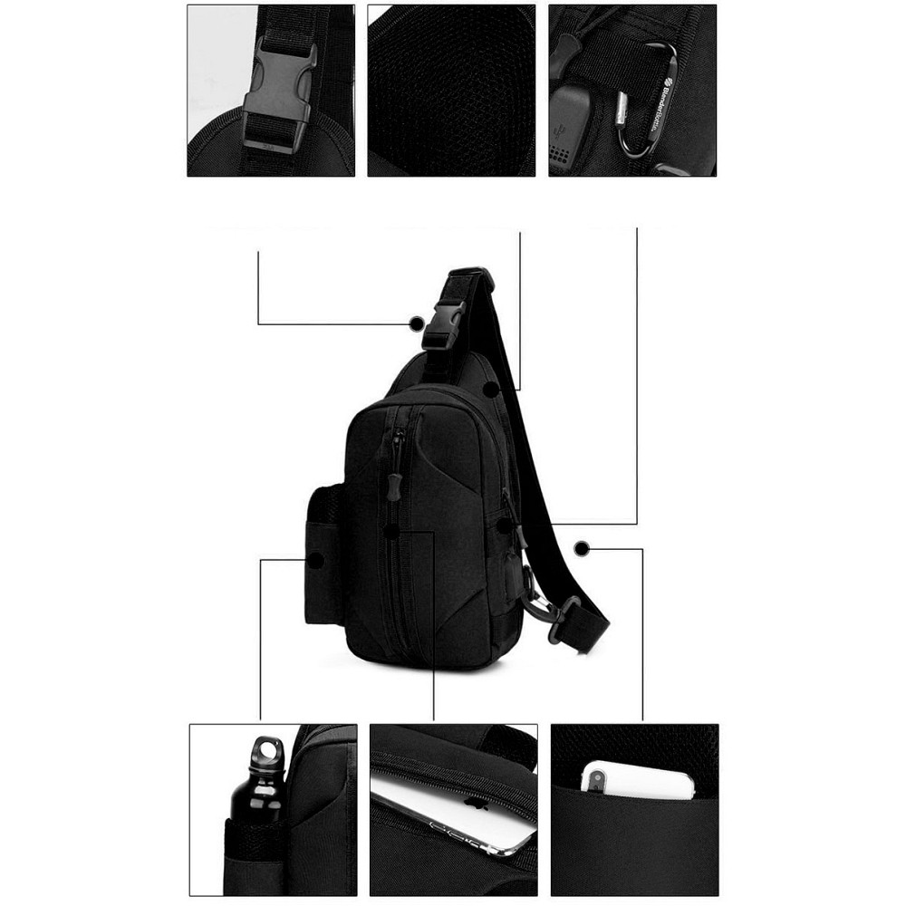 Армейская военная сумка на ногу, Мужская тактическая армейская сумка через плечо мужская тактика GL-83 Львов - изображение 6