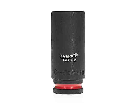 Головка ударна "Tvardy" з хром-молібденової сталі (Cr-Mo)  1/2"  6-гранна довга 23 мм Київ