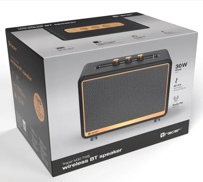 Bluetooth колонка Tracer M30 TWS Black 30W (TRAGLO47246) Київ - фото 4