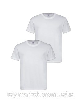 Набор мужских футболок 2шт Stedman Classic-T Белый (ST2000-WHI-WHI) 3XL Киев