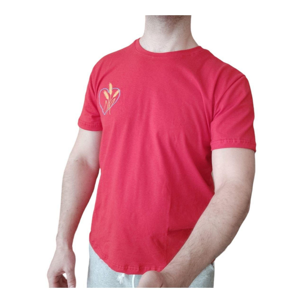 Футболка мужская с вышивкой колоски р. 44-60 красная Киев - изображение 2