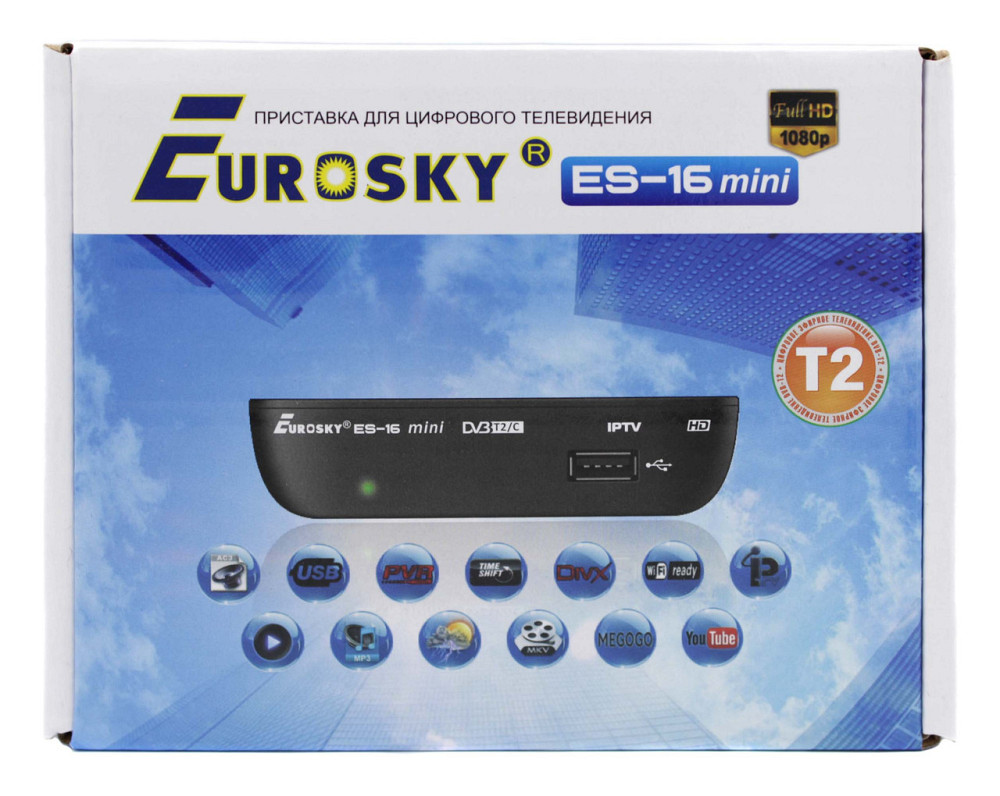 ТВ-приймач тюнер Eurosky ES-16 mini / DVB-T 2 (Гарантія 1 рік) Дніпро - фото 1