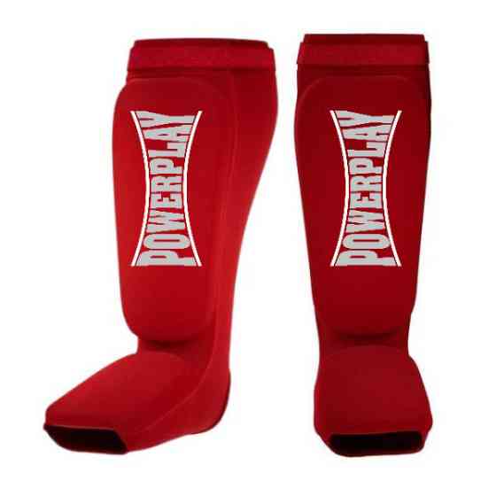 Защита голени и стопы PowerPlay 3054 Classic Shin Красные XL Луцк