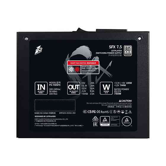 Блок живлення 1stPlayer PS-750SFX (SFX-PLT-750-BK-EU) 750W ( Чорний ) Харків