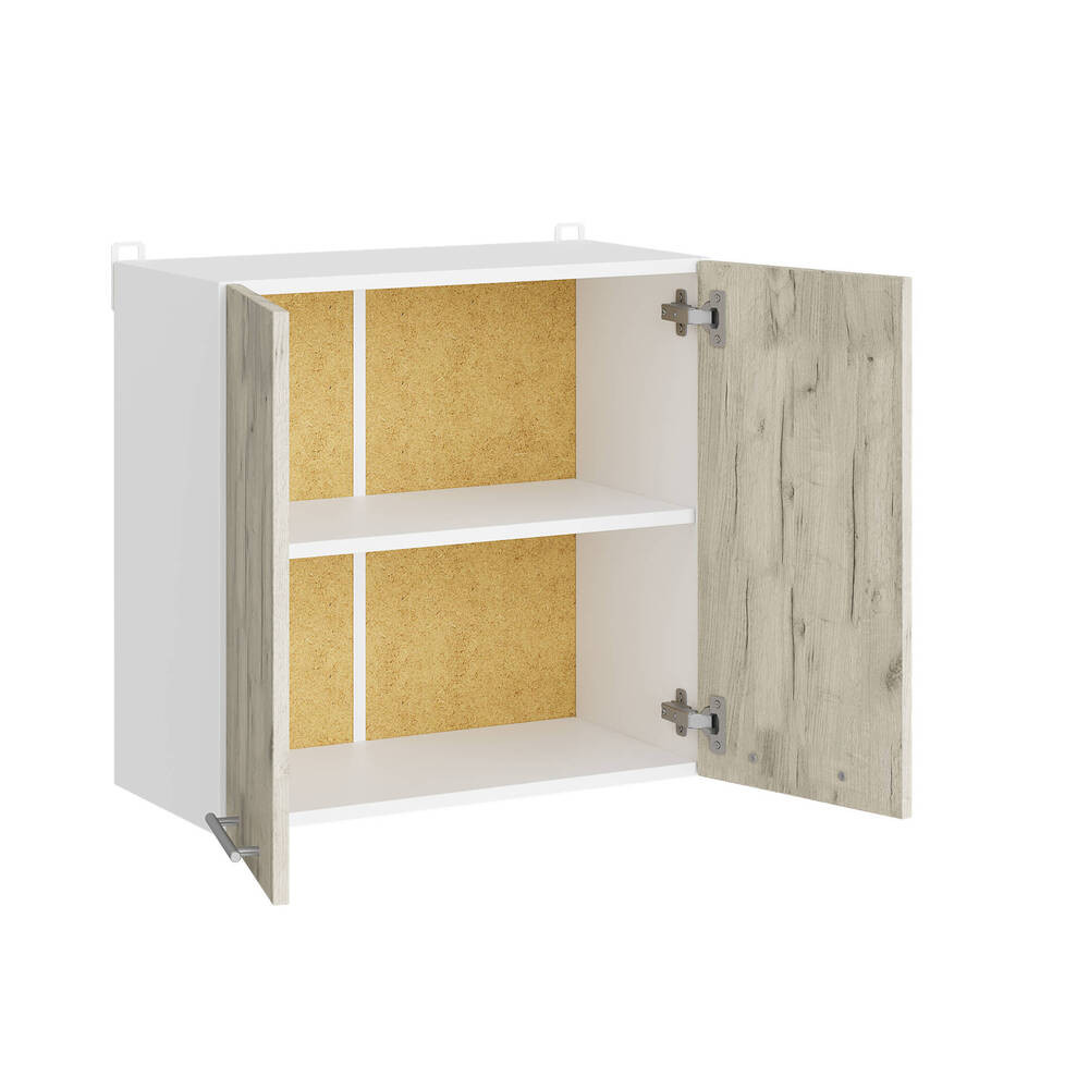 Кухонний модуль верхній Еверест Еко 600 дуб крафт білий/білий 60х30х58 см (DTM-071009) Дніпро - фото 2