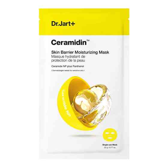 Тканинна маска для відновлення Ceramidin Skin Barrier Moisturizing Mask Dr. Jart 1 шт 22 г Київ