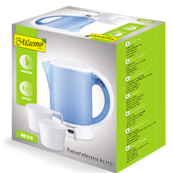 Електрочайник 0,6л 600W (диск) MR-010 Maestro Житомир - фото 4