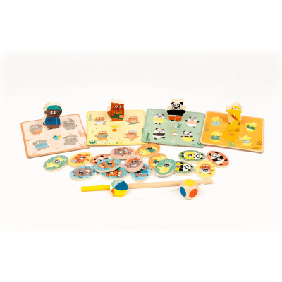 Настільна гра Djeco Набір ігор 4 в 1 Лудопарк (DJ01698) Вінниця - фото 8