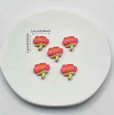 Магниты на холодильник цветы 15 шт декоративные розовые магниты набор Киев