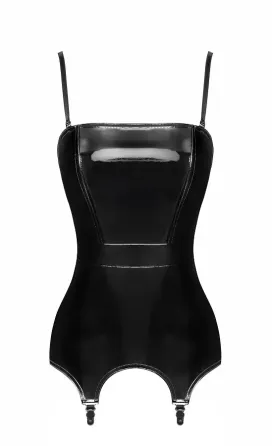 Корсет з підв'язками для панчіх Noir Handmade F381 Dominae Venom PVC corset-belt 3XL Львов