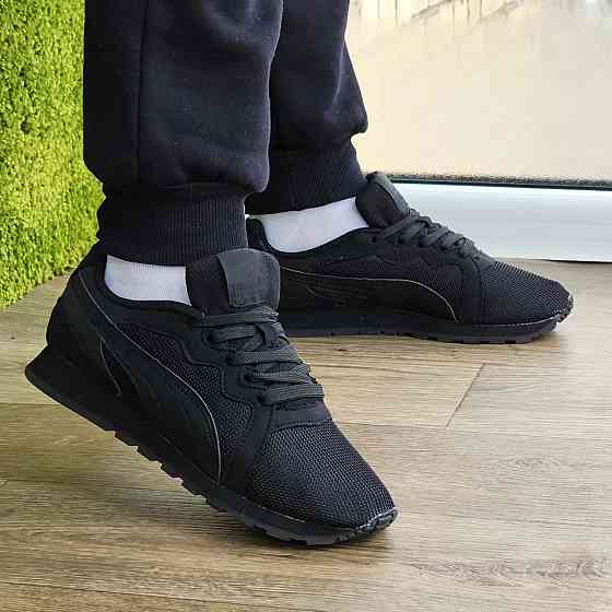 Женские Кроссовки Puma Слипоны Чёрные Мокасины Пума (размеры: 36,37,38,39) Днепр