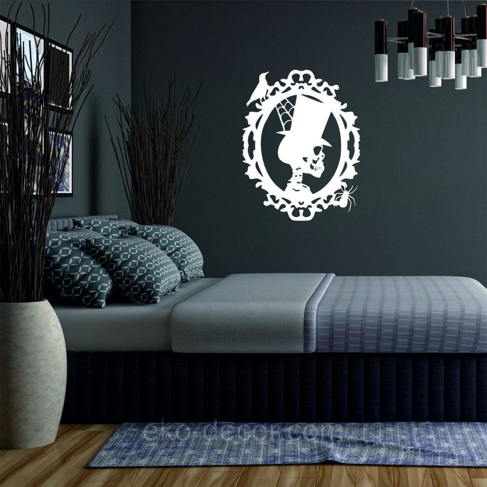 Декоративное настенное Панно «Скелет», Декор на стену 90*70 см, Белый Киев - изображение 2