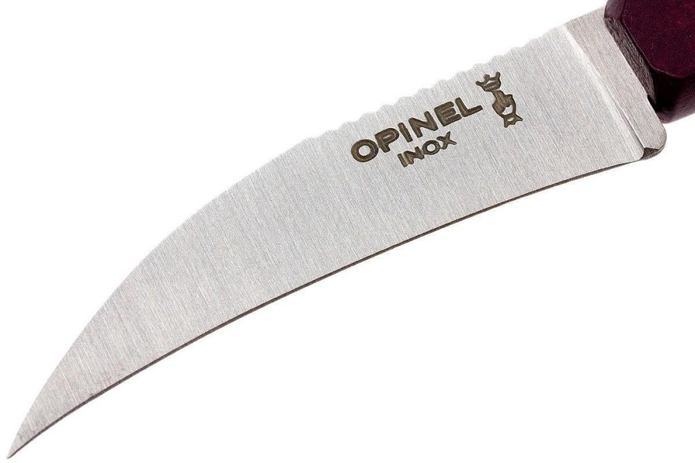 Кухонный Нож изогнутый для очистки овощей и фруктов Opinel No.114 