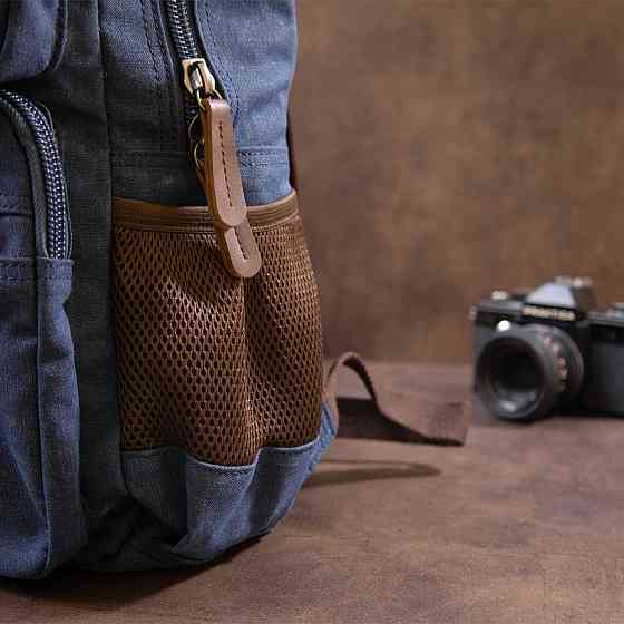 Рюкзак текстильний дорожній унісекс Vintage 20621 Синій Київ