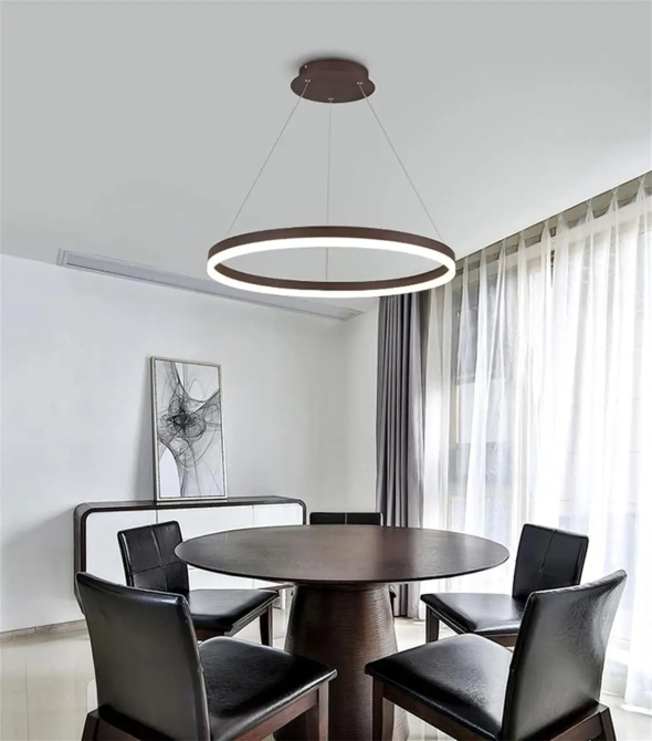 Світлодіодна люстра Олімпія PJ812 Coffee 60см Київ - фото 4