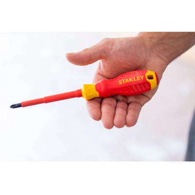 Набор отверток Stanley FatMax VDE 1000V с изолированным жалом, 2 шт.:Pz2х100мм;SL4х100мм (STHT60030-0) Винница - изображение 5