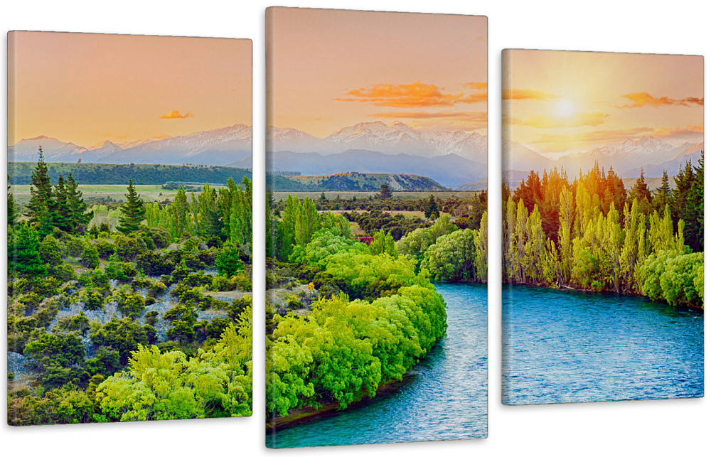 Модульная картина в гостиную / спальню  Пейзаж річка Art-535_3 100x150 см Киев - изображение 1