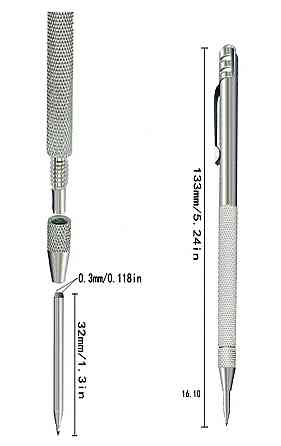 Гравировальная ручка с наконечником из карбида вольфрама, ручной гравер по металлу, стеклу и керамике, инструмент для точной Киев