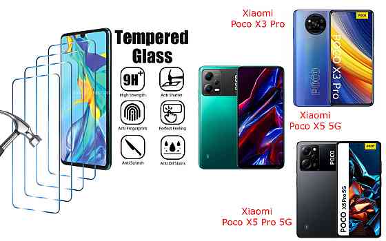 Захисне скло ArmorGlass для Xiaomi Poco X3 Pro, X5 5G, X5 Pro 5G – стійке до подряпин та ударів Київ