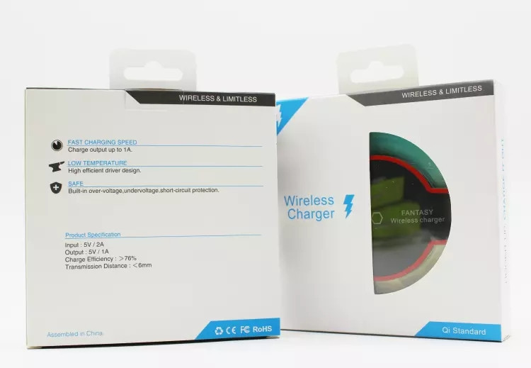 Біле бездротове зарядне з підсвіткою Київ - фото 13