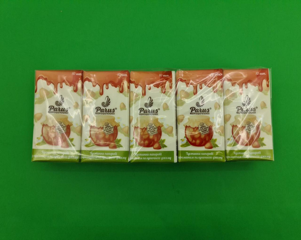 Паперовий носовичок 2х шаровий (Полуниця) Одеса (6 шт) Харків - фото 2