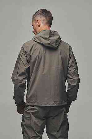 Тактична чоловіча куртка  демісезонна 4Wstretch хакі, військова куртка хакі з капюшоном Львів