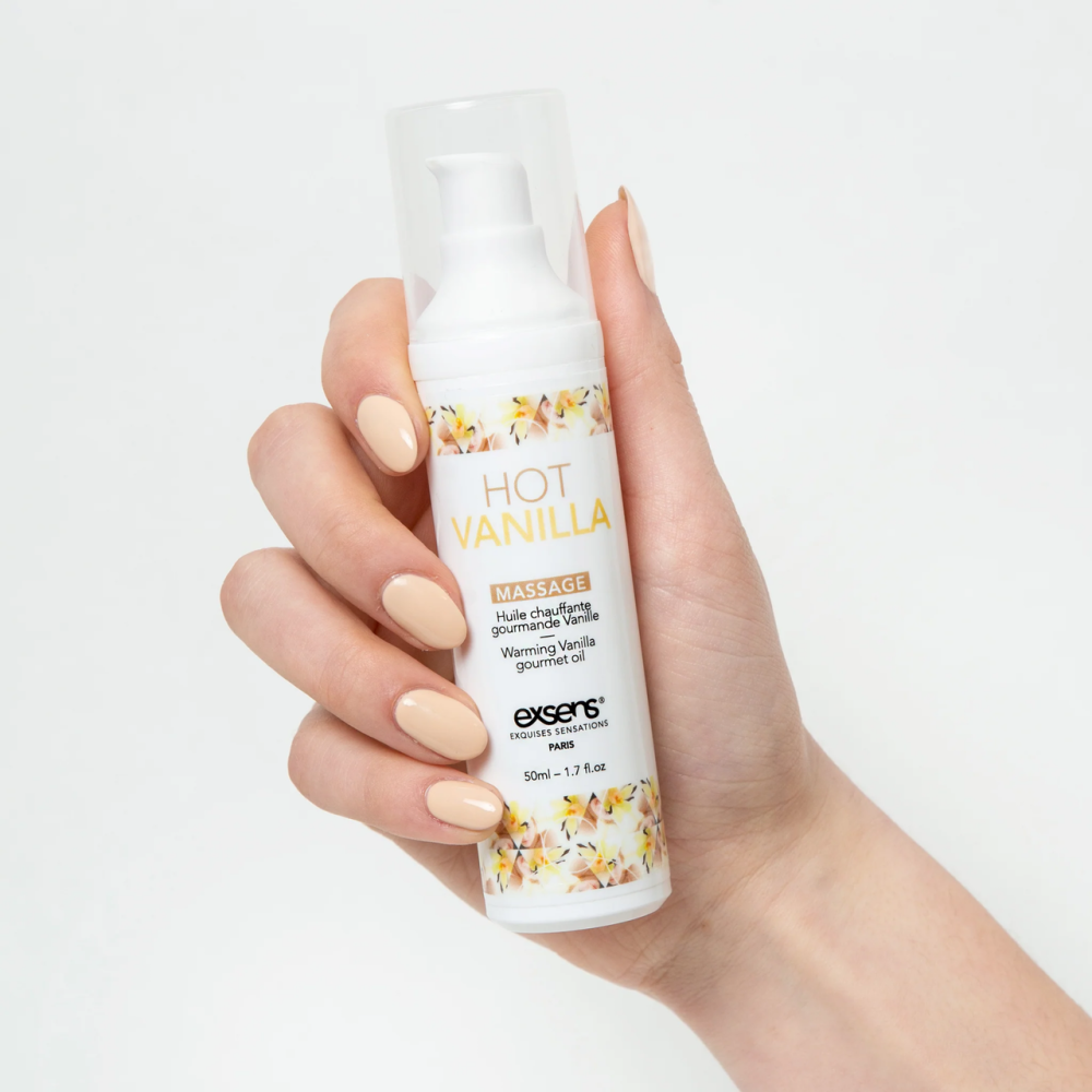 Массажное масло EXSENS Hot Vanilla 50мл разогревающее, без сахара, без парабенов, съедобное Sex Aura Киев - изображение 3