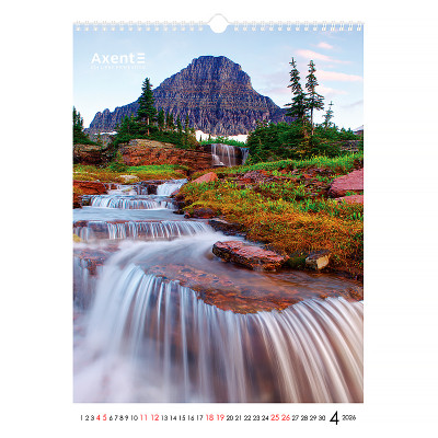 Календарь Axent настенный А3 2026 г.Waterfalls (8804-26-2-A) Винница - изображение 11