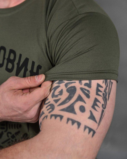 Футболка Військова Тактична Потовідвідна Олива з принтом Bayraktar Штурмовик Одеса - фото 9