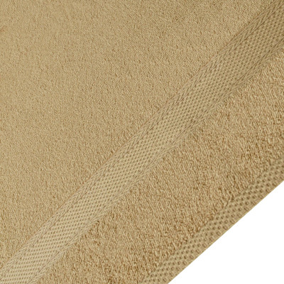 Полотенце Home Line махровое бордюрное (кофейное) 400 гр/м2, 70х140 см (181822) Винница - изображение 2