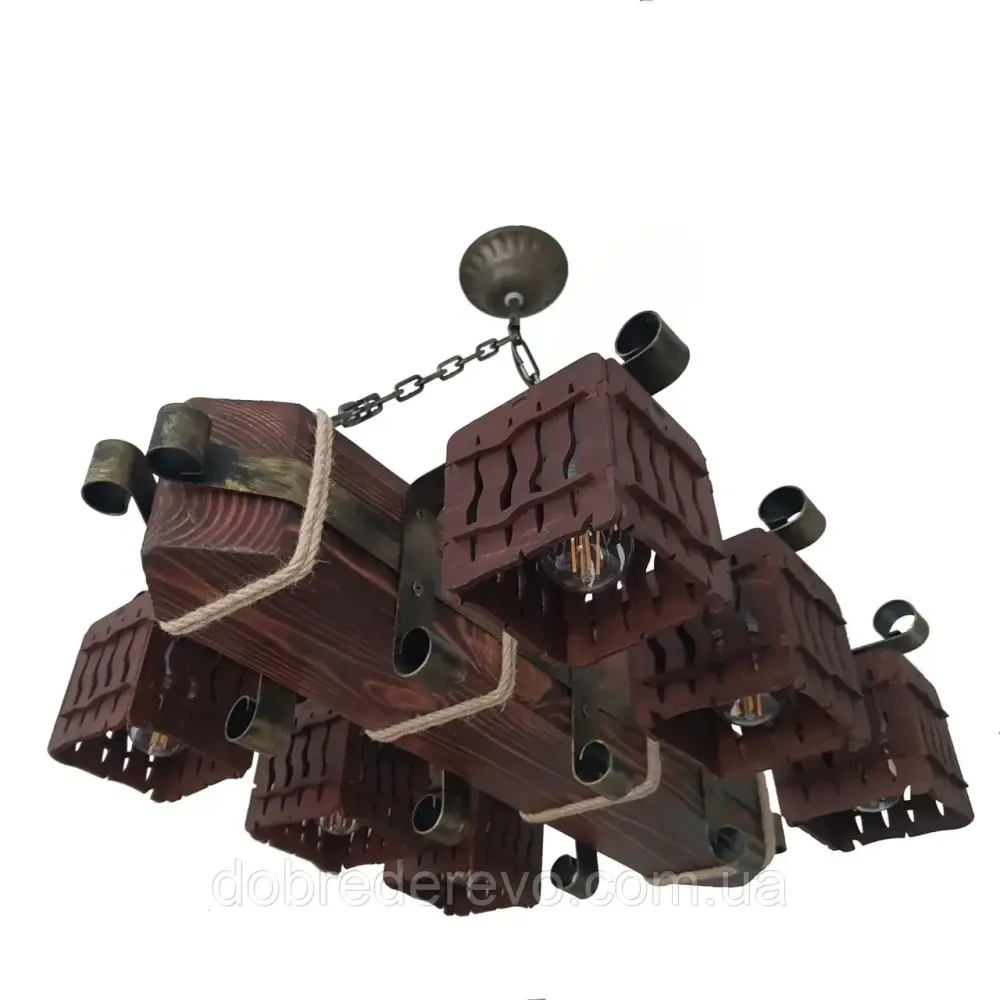 Люстра балка на 6 плафонов Вижница - изображение 2