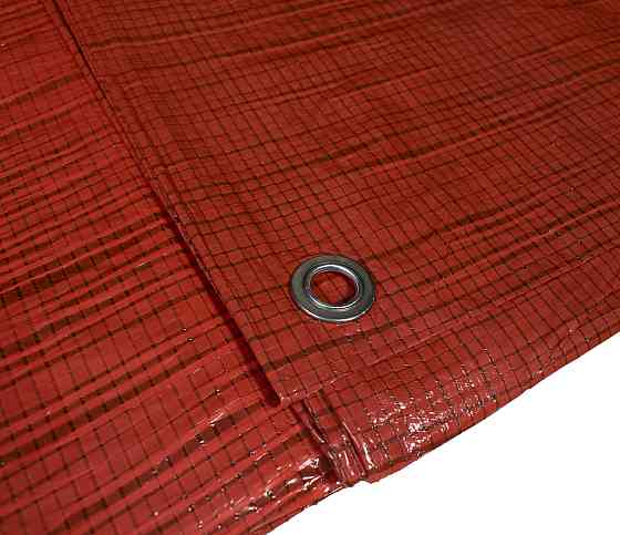 Тент  80г/м2  10м*12м двухцветный зелёно-оранжевый тент Днепр