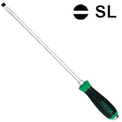 Отвертка Toptul шлицевая ударная 10x400, с шестигранником ударная (FALB1040) Винница