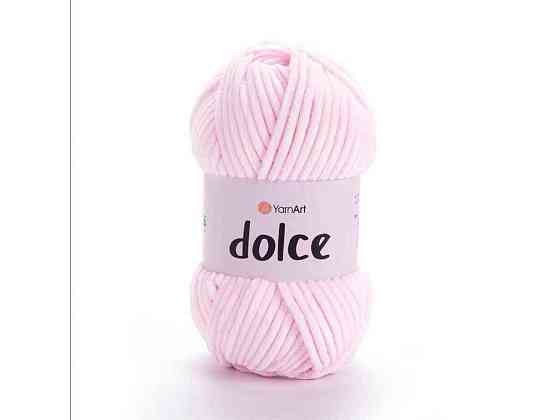 Пряжа Dolce ніжно-рожевий 100% мікрополіестр 120м 100г 5шт/уп 750 ТМ YarnArt Київ