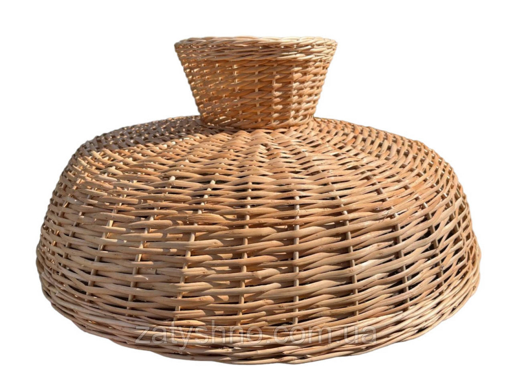 Люстра плетена широка кругла з лози Київ - фото 1