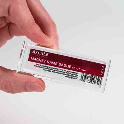 Бейдж Axent акриловий на магніті 4511 (65х21 мм) (4511-A) Вінниця