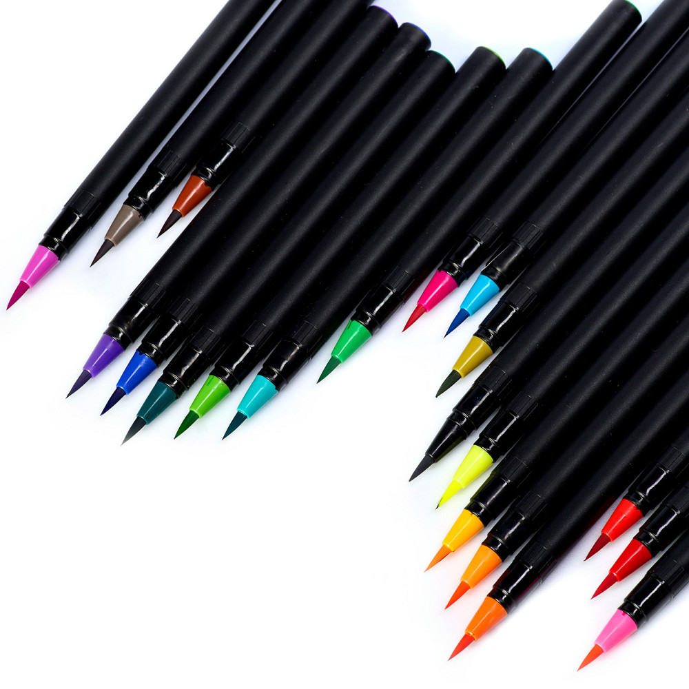 Акварельные маркеры с кисточкой  набор 20 шт на водной основе Touch multicolor, для скетчей и эскизов Каменец-Подольский - изображение 7