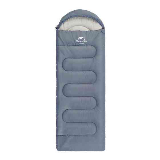 Спальный мешок Naturehike Y150L NH21MSD08, левый, серо-голубой Киев