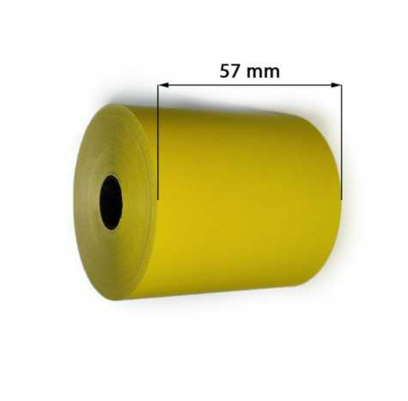 Кассовая лента термо 57 мм 60 метров желтая Павлоград - изображение 3