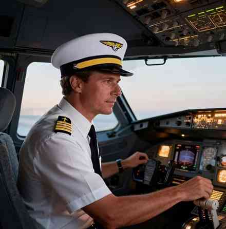 Фуражка авиационная белая Captain Киев