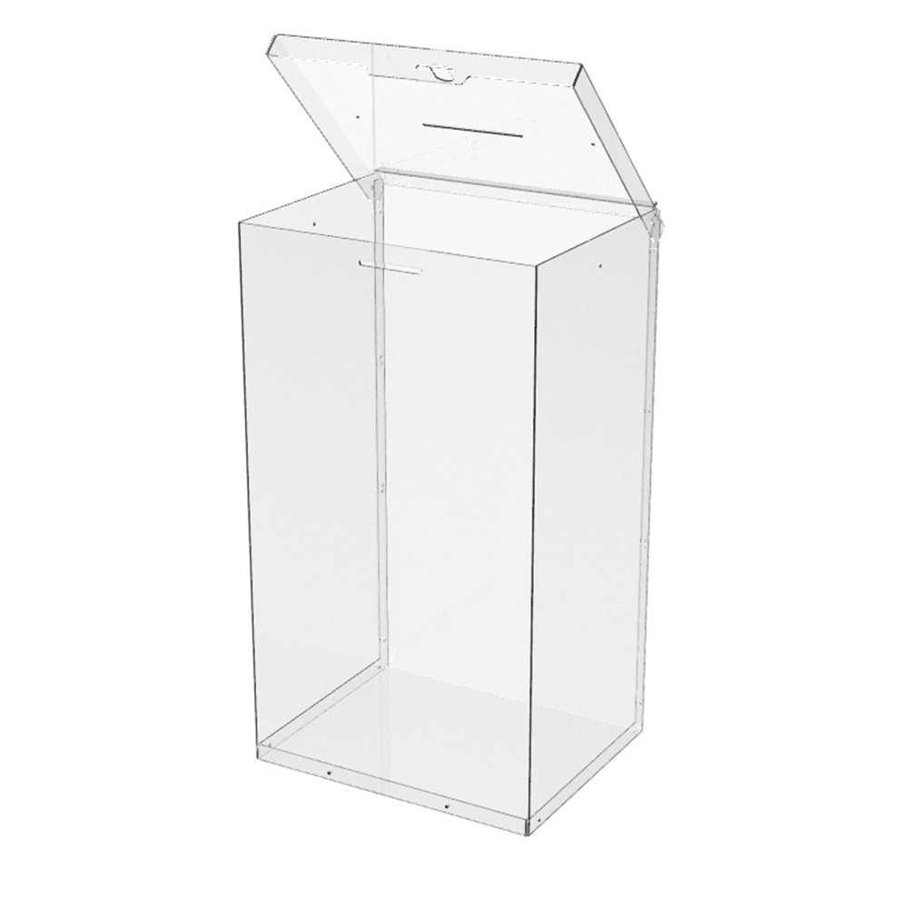 Ящик EKOSTAR с замком для пожертвований и сбора денег 250x200x440. Объем 22 литров Киев - изображение 5